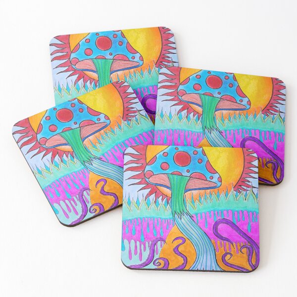 Item preview, Trippy Psychedelic Mushroom designed and sold by ArtbyMeganBrock.