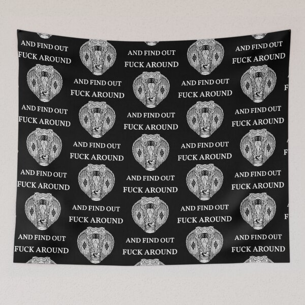 Item preview, FUCK AROUND AND FIND OUT  Baseball ¾ Sleeve  designed and sold by ModernEdge307.