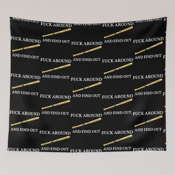 Item preview, FUCK AROUND AND FIND OUT  Baseball ¾ Sleeve        designed and sold by ModernEdge307.