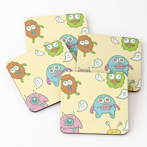 Item preview, cute monster kids pattern designed and sold by Soofingscapes.
