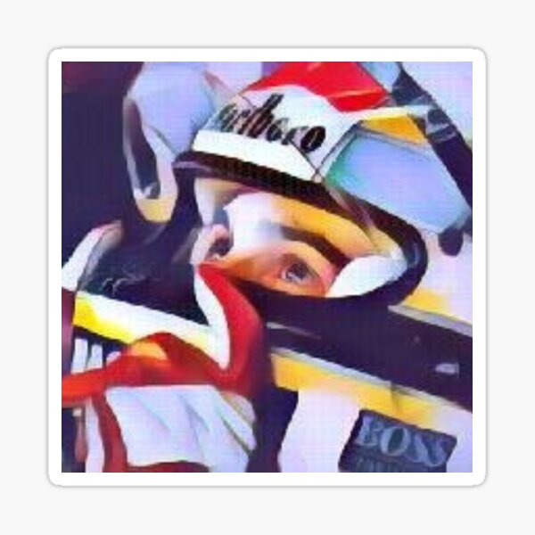 "Ayrton Senna - Victory Helmet" Sticker for Sale by Jero-fan | Redbubble