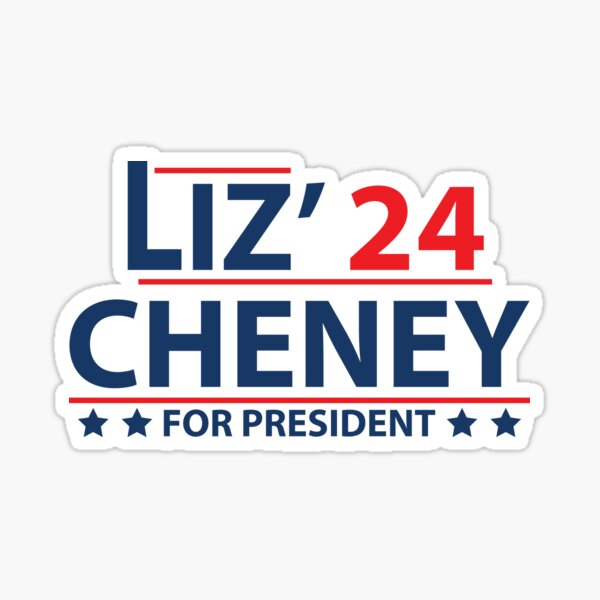 "Liz cheney for president bumper" Sticker for Sale by Antino Redbubble
