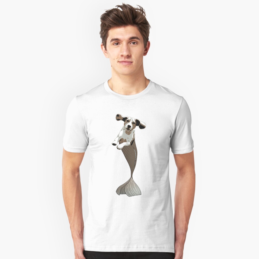 Biscuit the Beagle Merpup Slim Fit T-Shirt