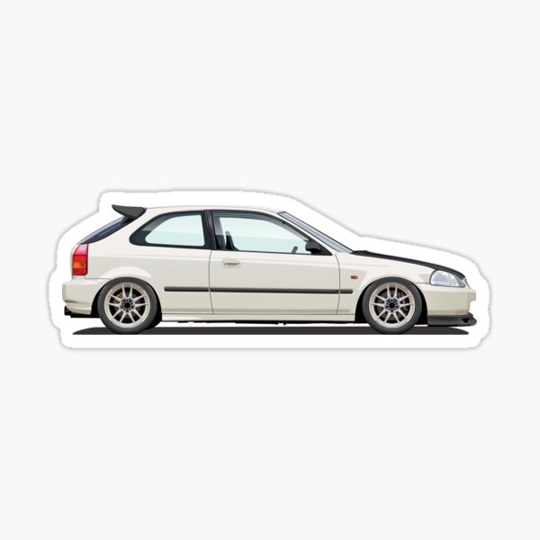 Civic Ek Sticker For Sale By Jaminak Redbubble 6966