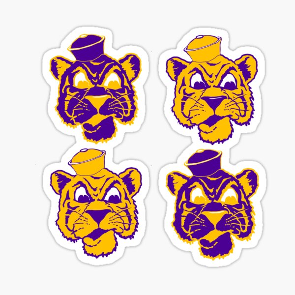 Fighting Tigers Glossy Sticker