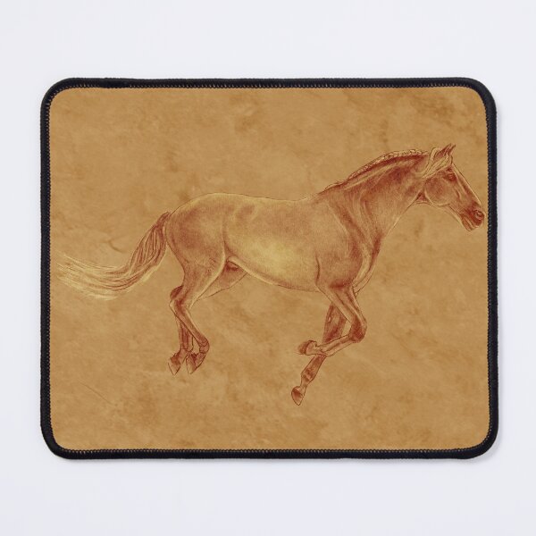 Item preview, Galloping horse 3 - brown mottled background designed and sold by SylvieG18.