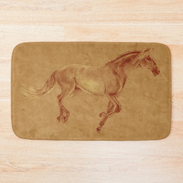 Item preview, Galloping horse 3 - brown mottled background designed and sold by SylvieG18.