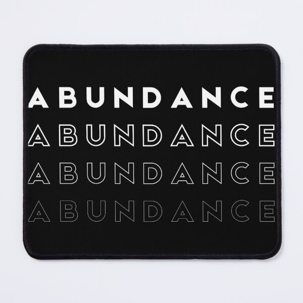 Item preview, Abundance Mindset Affirmation (Black) | Minded Inc designed and sold by MindedInc.