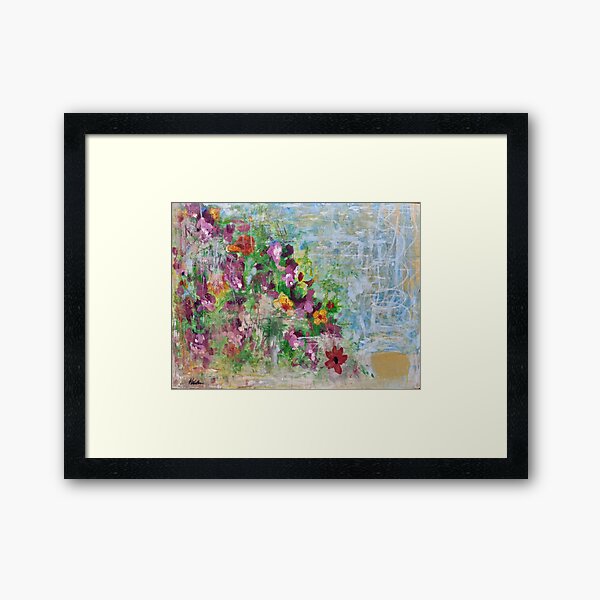 Morning Cup - fresh start, refreshing, relaxing, floral, coffee, tea, day, dream Framed Art Print