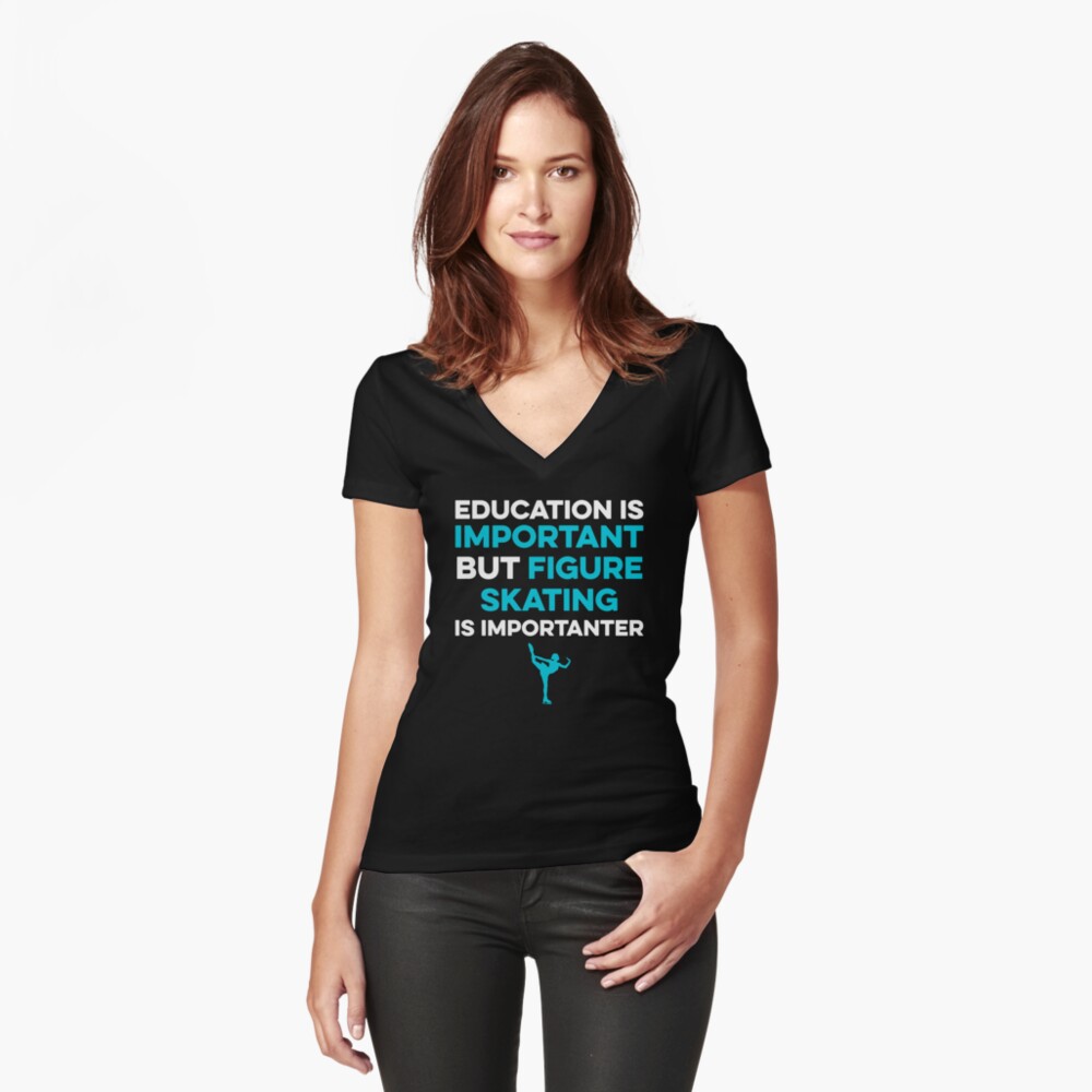 Item preview, Fitted V-Neck T-Shirt designed and sold by TendyTees.