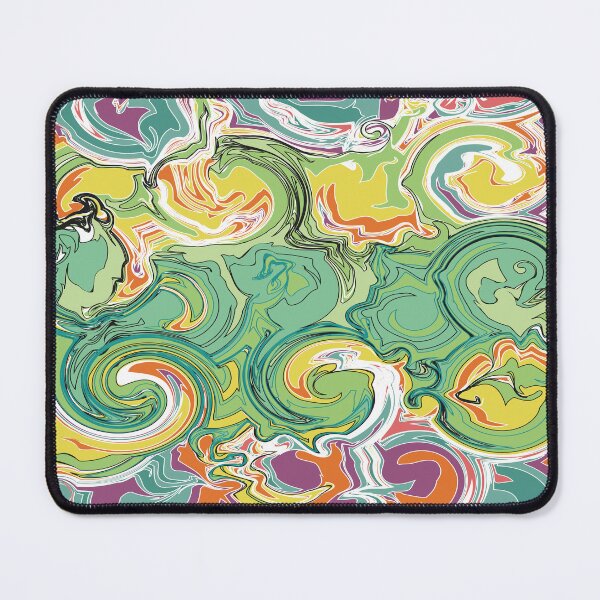 Item preview, Fluid Art, Pouring art design, Orange, Teal, Pink Green Yellow Abstract, liquid art designed and sold by Thilaniz.