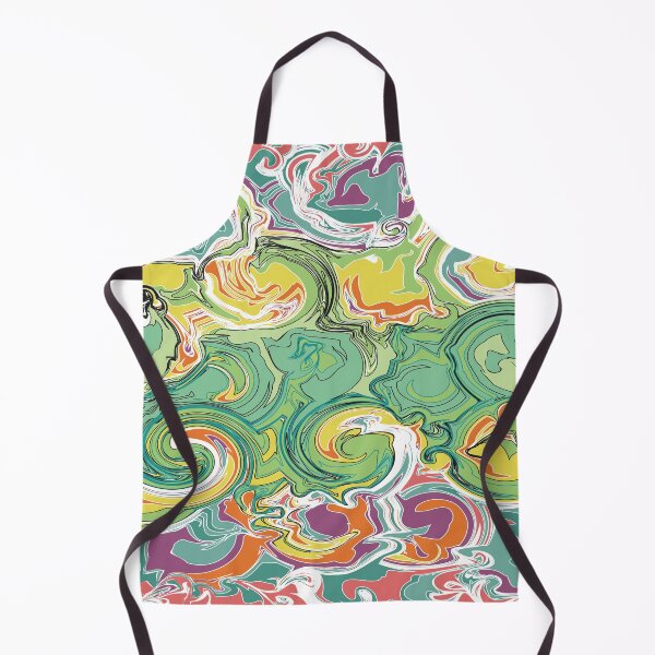 Item preview, Fluid Art, Pouring art design, Orange, Teal, Pink Green Yellow Abstract, liquid art designed and sold by Thilaniz.