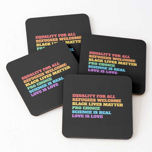 Item preview, HUMAN RIGHTS  MANIFESTO - pride flag science is real designed and sold by Inspirationmotivation.