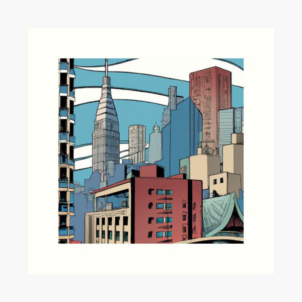 Artikel-Vorschau von Ukiyo-e NYC, designt und verkauft von RoboRenaissance.