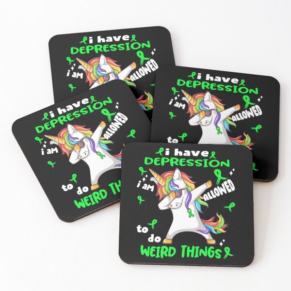 Item preview, Depression Awareness Funny I have Depression i'm allowed to do Weird Things! designed and sold by JanetShop809.