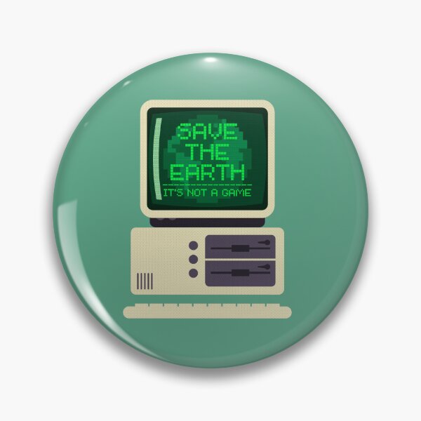 Item preview, Save the earth, its not a game retro pc designed and sold by Give Me that Pencil.