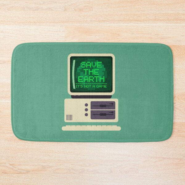 Item preview, Save the earth, its not a game retro pc designed and sold by Give Me that Pencil.