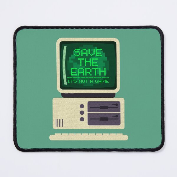 Item preview, Save the earth, its not a game retro pc designed and sold by Give Me that Pencil.