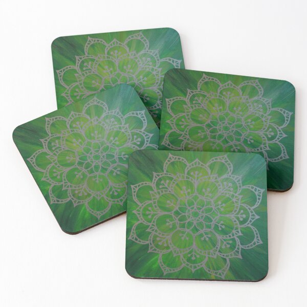 Item preview, HEALING MANDALA ~ SACRED GEOMETRY FOR THE SOUL ~ GREEN designed and sold by Ann Chatfield.