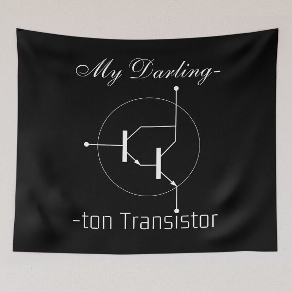 Item preview, My Darling-Ton Transistor. Schematic diagram. designed and sold by digitaldraw4you.