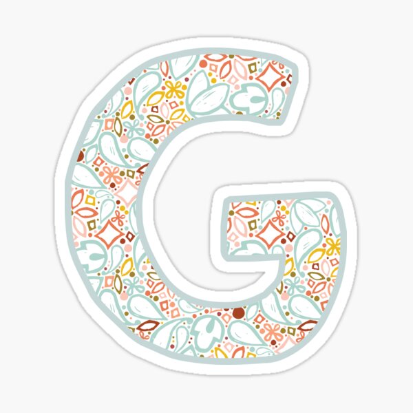 Letter G - Monogram Sticker