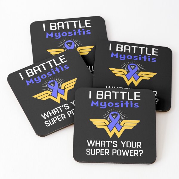 Item preview, I Battle Myositis What's Your Super Power Support Myositis Warrior Gifts  designed and sold by Sabfit.