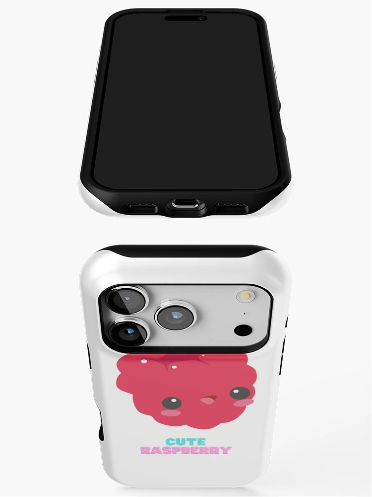 Thumbnail 3 of 4, iPhone Case, Cute And Beautiful Raspberry Fruit designed and sold by Riverside-Moon.