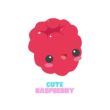 Artwork thumbnail, Cute And Beautiful Raspberry Fruit by Riverside-Moon