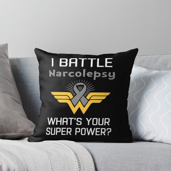 Item preview, I Battle Narcolepsy What's Your Super Power Support Narcolepsy Warrior Gifts  designed and sold by Sabfit.