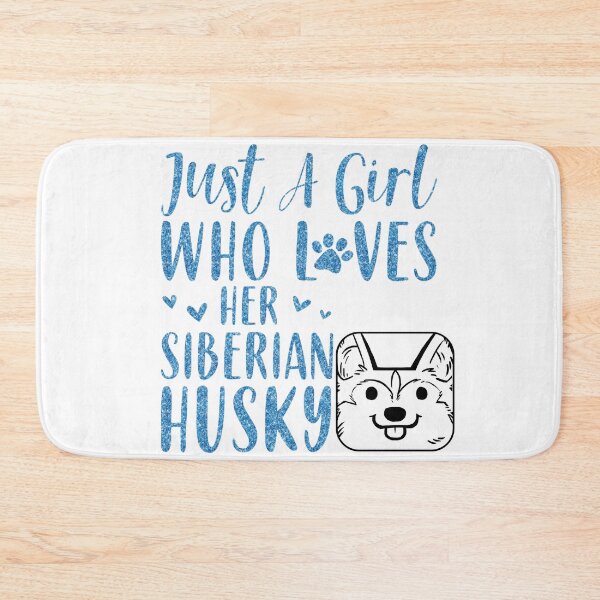 Item preview, Just a girl who loves her Siberian husky shirts, just a girl who loves her siberian husky masks, just a girl who loves her Siberian husky dress, just a girl who loves her Siberian husky hats  designed and sold by Poussyarts.