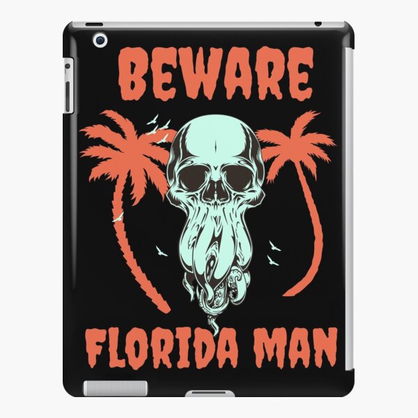 florida man headlines in the shape of florida iPad Case & Skin