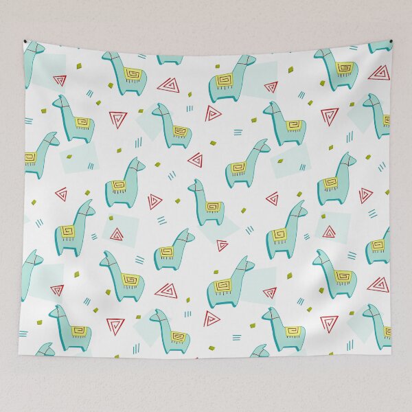 Item preview, Super Awesome Geometric Llamas designed and sold by kjeppson.