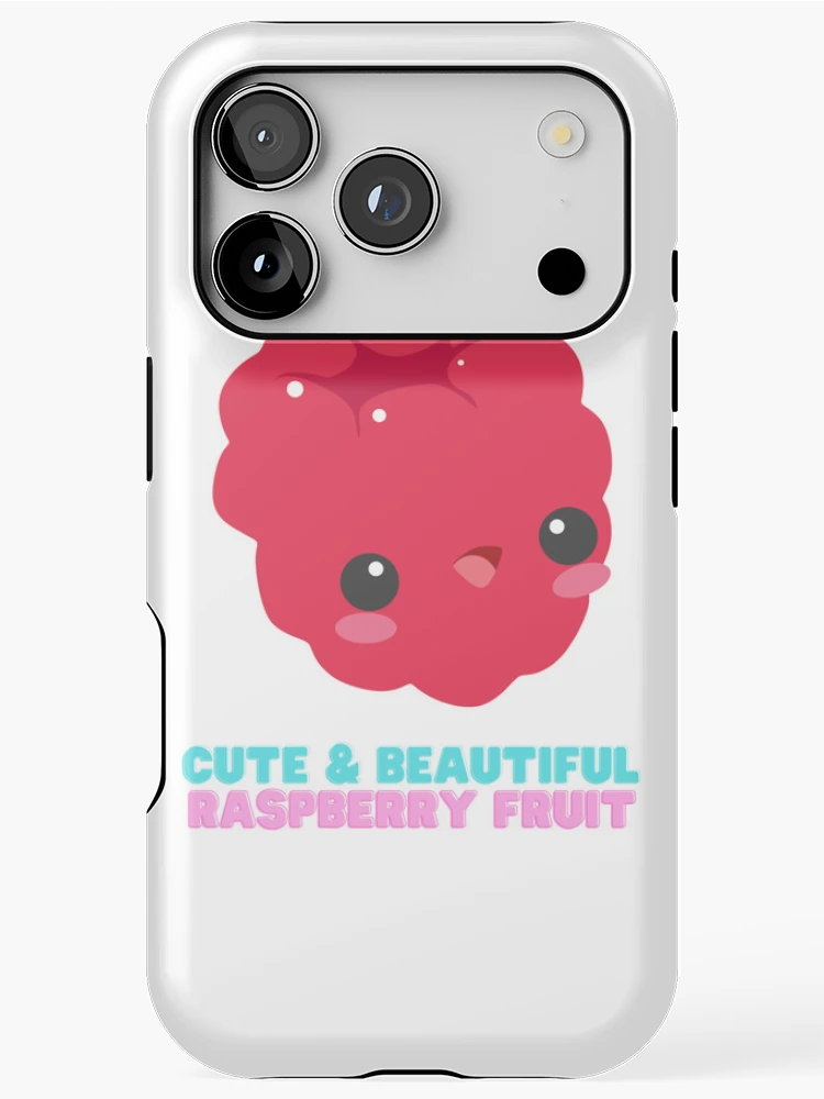 Thumbnail 1 of 4, iPhone Case, Cute And Beautiful Raspberry Fruit designed and sold by Riverside-Moon.