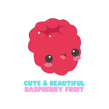 Artwork thumbnail, Cute And Beautiful Raspberry Fruit by Riverside-Moon