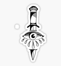 neo-traditional dagger Sticker