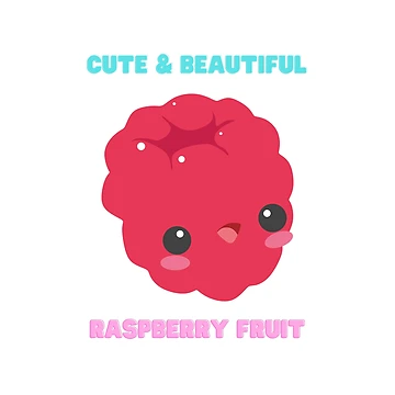 Artwork thumbnail, Cute And Beautiful Raspberry Fruit by Riverside-Moon