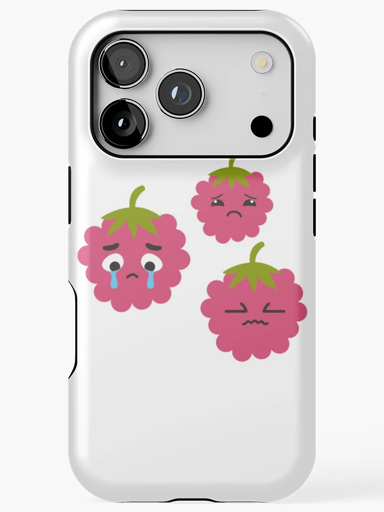 Thumbnail 1 of 4, iPhone Case, Cute And Beautiful Raspberry Fruit designed and sold by Riverside-Moon.