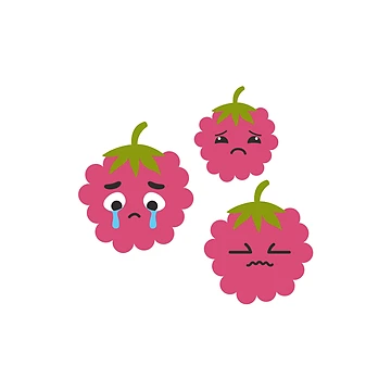 Artwork thumbnail, Cute And Beautiful Raspberry Fruit by Riverside-Moon