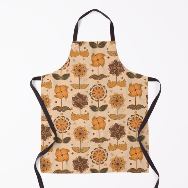 Item preview, Retro Geometric Flowers Yellows and Golds designed and sold by katrinaroman.