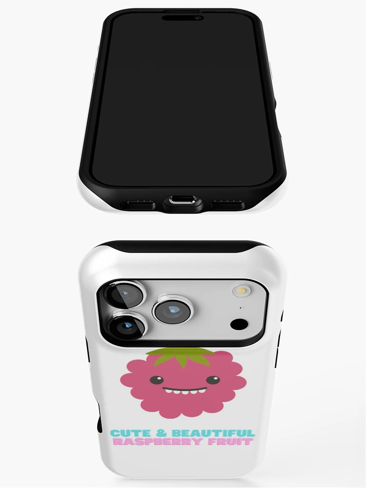 Thumbnail 3 of 4, iPhone Case, Cute And Beautiful Raspberry Fruit designed and sold by Riverside-Moon.