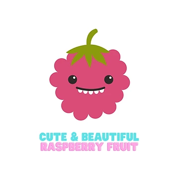 Artwork thumbnail, Cute And Beautiful Raspberry Fruit by Riverside-Moon