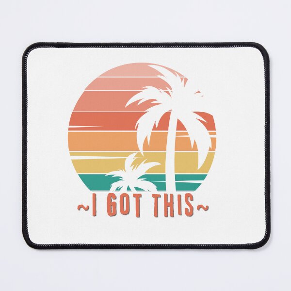 Item preview, I Got This - Retro Palm Tree Sunset, Good Vibes, Self Love designed and sold by Sun Sand & Sea Art.