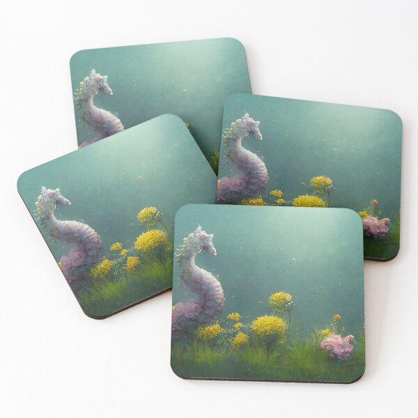 Item preview, Purple seahorse garden designed and sold by lucid-daydreams.