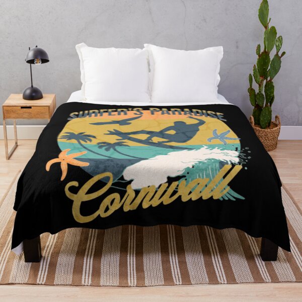 Item preview, Surfer's Paradise is Cornwall on Black designed and sold by LoloTrends.