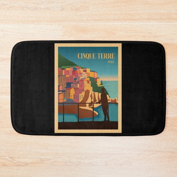 Item preview, Cinque Terre - Minimalist Travel Style - Vintage Travel Art designed and sold by PopCultArcade.