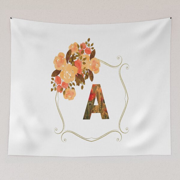 Item preview, Initial A Flowers Design, Monogram with Flowers, Initial Gifts for Her- designed and sold by bartdesigner.