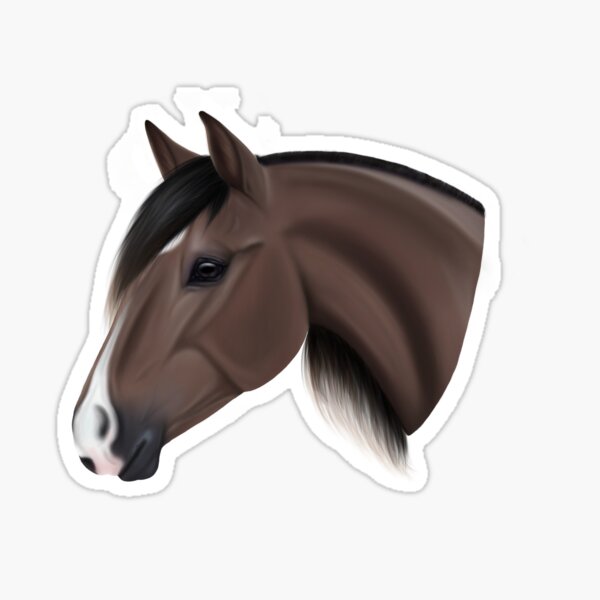 Aperçu de l'œuvre Cheval réaliste créée et vendue par JayArtsyCo.