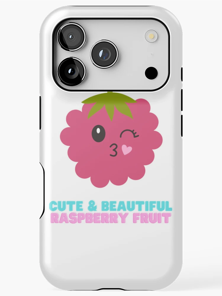 Thumbnail 1 of 4, iPhone Case, Cute And Beautiful Raspberry Fruit designed and sold by Riverside-Moon.