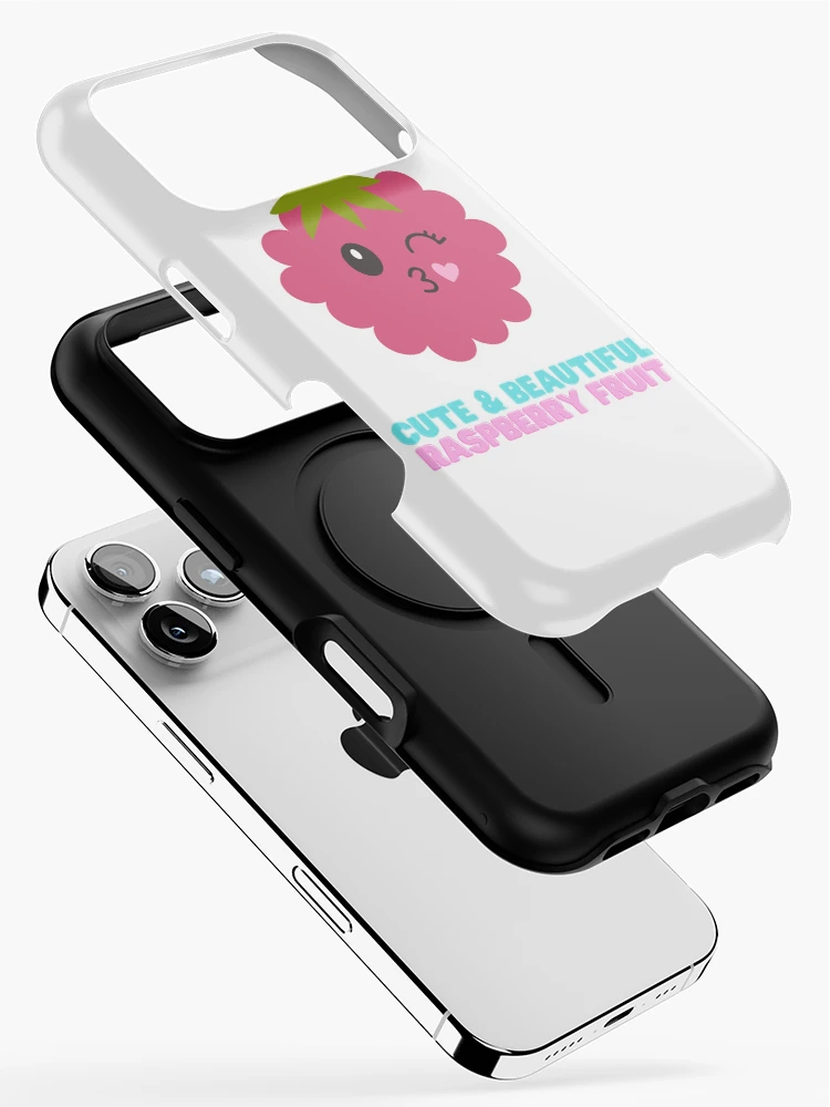 Thumbnail 2 of 4, iPhone Case, Cute And Beautiful Raspberry Fruit designed and sold by Riverside-Moon.