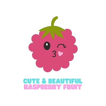 Artwork thumbnail, Cute And Beautiful Raspberry Fruit by Riverside-Moon